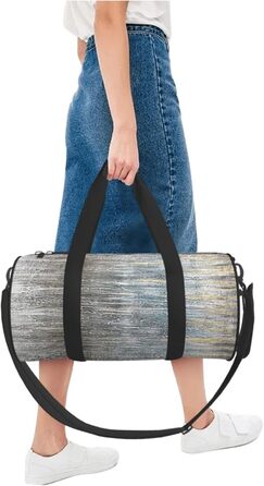 Спортивна сумка, дорожня сумка, з текстурованим принтом масляний живопис, сумка для подорожей на вихідні, чорна, універсальний розмір