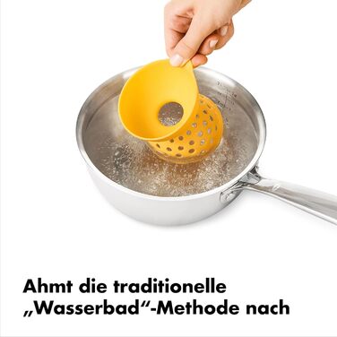 Набір OXO Good Grips Egg Poacher з 2 частин з силікону без BPA, жовтий - ідеально припущені яйця для тостів з авокадо та інший наб