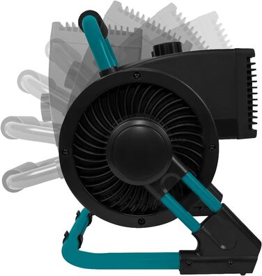 Електричний обігрівач VONROC Pro - Тепловентилятор - Обігрівач для гаража та майстерні - 1350 Вт/2000 Вт - Кераміка - 2 режими нагріву та вентилятор охолодження - Термостат - З функцією нахилу 90 - 20 м