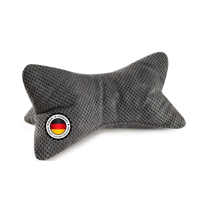 Ергономічна форма опори для шиї або попереку Ole Reading Bone, гнучка (середньо-сіра)