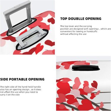 Чохол для валізи Дерево Любові, еластичний захист від подряпин, розмір XL, чорний (95 см)