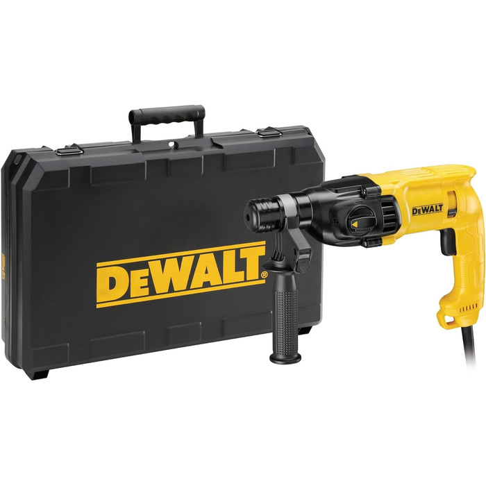 Комбінований перфоратор Dewalt SDS-plus 22 мм D25033K (710 Вт, оптимізований електропневматичний ударний механізм, макс. енергія о