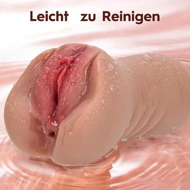 Мастурбатор DynaVigor для чоловіків 2 в 1, з 3D вагіною та анальним каналом, 650 г, коричневий