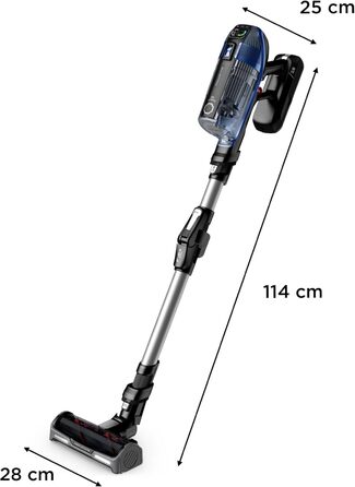 Бездротовий пилосос з функцією миття підлоги, гнучке з'єднання, до 200 Вт і 70 хв роботи від акумулятора, RH99C3WO 70 хв, дуже вис