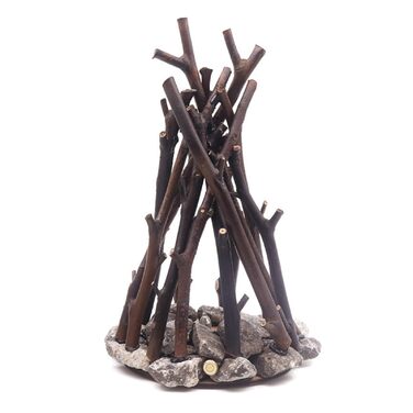 Лампа для вогнища на батарейках з підсвічуванням кам&39яної основи, реалістичний скрипучий звук, 3 регульовані режими освітлення, портативна лампа зі штучним полум&39ям з природним виглядом