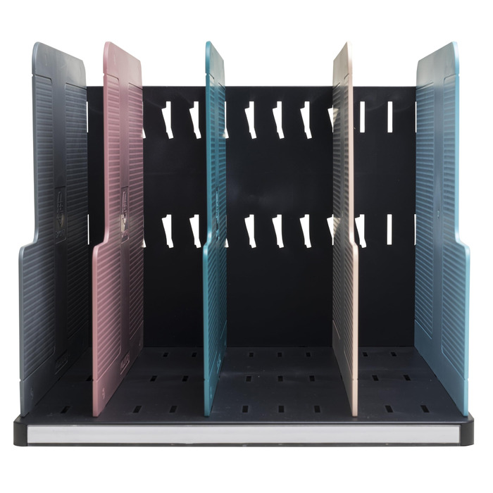 Артикул 390606D Вертикальна папка-картотека Modulotop з 5 роздільниками у скандинавському стилі для сортування пошти або документів формату A4 Розміри Глибина 30 x Ширина 28,8 x Висота 25,5 см різноманітні