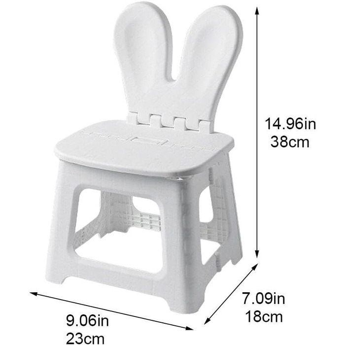 Складаний дитячий стілець зі спинкою, скандинавський табурет, пластиковий табурет-сходинка, робочий стілець, низький стілець для вітальні, меблі для патіо