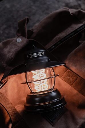 Ліхтар Barebones Outpost - вінтажний вуличний ліхтар зі спіральним шнуром у стилі Едісона, 3 варіанти живлення, водонепроникний ліхтар для кемпінгу, патіо та саду (батарейки не входять до комплекту), антична бронза