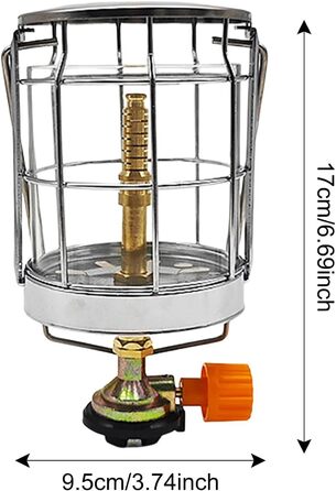 Газовий ліхтар для кемпінгу, газове освітлення, компактний газовий ліхтар для саду, походів, скелелазіння