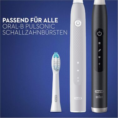 Щітки Oral-B Pulsonic Clean для звукових зубних щіток, 8 шт. , насадка для зубної щітки Oral-B, упаковка, сумісна з поштовою скринькою