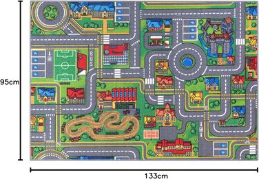 Килим для дитячої кімнати 95x133см, дитячий килим, ігровий килим вуличний для хлопчиків та дівчаток, килими для дитячої кімнати, с