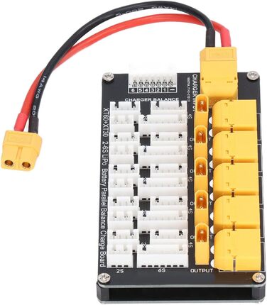 Плата заряджання літієвих акумуляторів, плата заряджання літієвих акумуляторів, паралельний роз&39єм XT30 XT60, літієві акумулятори 2S-6S для зарядного пристрою B6, гаража та майстерні