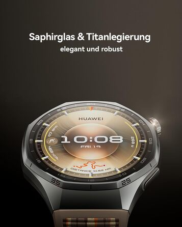 Розумний годинник HUAWEI Watch GT 6 Pro, GPS, ЕКГ, 1,47-дюймовий AMOLED-дисплей, до 21 дня роботи від акумулятора, комплексні функції для їзди на велосипеді, понад 100 спортивних режимів, сумісний з Android та iOS, моніторинг здоров&39я, чорний, автономни