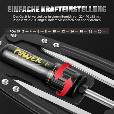 Еспандер для грудей Power Twister, гідравлічний, регульований (10-200 кг) для тренування грудей, рук та плечей, домашнє фітнес-обладнання для чоловіків