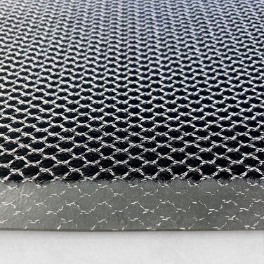 Килимок для дверей Ultralux з ПВХ-сітки, міцний 3D-брудовловлювальний килимок, вхідний килимок зі скребком та брудозахисним бар&39єром для внутрішнього та зовнішнього використання для вхідних та задніх дверей, 80 x 50 см, сірий та чорний, 50 x 80 см (прям