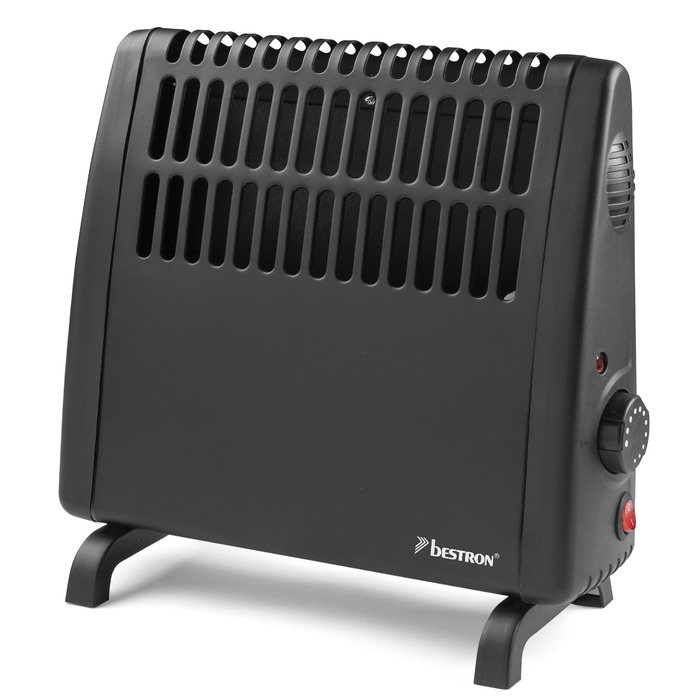 Електричний захист від замерзання Bestron, пристрій захисту від замерзання зі змінним термостатом та автоматичним вимиканням, клас захисту IP24, також підходить для гаражів, караванів, інструментальних сараїв та садових сараїв, 400 Вт, чорний