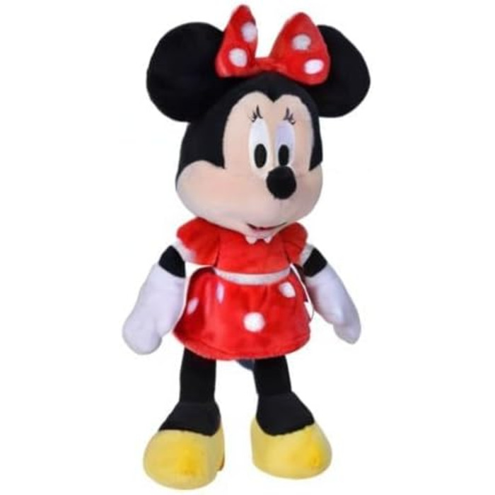 М'яка іграшка Disney Мінні Маус, 25 см, у червоній сукні, для немовлят з перших місяців життя, 6315870226 -
