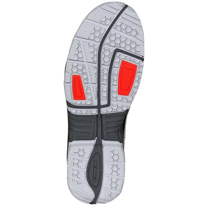 Захисне взуття ELTEN Rusher Low ESD S1, жіноче та чоловіче, текстильне, сталевий піднос, легке, спортивне, розмір 41, чорне, EU 41