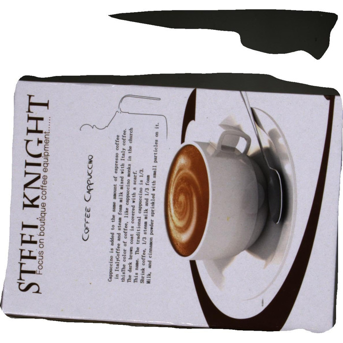 Ручна піноутворювач для молока Gvolatee 500 мл з подвійною сіткою з нержавіючої сталі, 8 x 8 x 18 см Ідеальна молочна піна завдяки