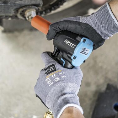 Пневматичний гайковерт HAZET 9012M-1 I Надзвичайно короткий - всього 80 мм, макс. макс. момент відпускання 1200 Нм, квадрат 12,5 м