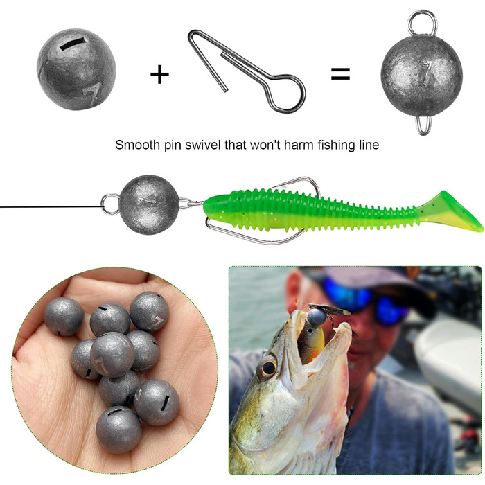 Набір рибальських гачків із 306 предметів, рибальські снасті, набір рибальських вантажів із грузилами, гумові поплавці, рибальські гачки, джиги, рибальські намистини, вертлюги, карабіни, набір рибальського спорядження з коробкою снастей