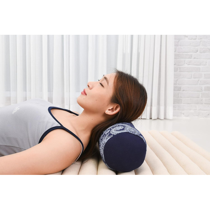 Йога-валик Leewadee Pilates Roll, екологічний натуральний продукт, Kapok Cbt1 - синій