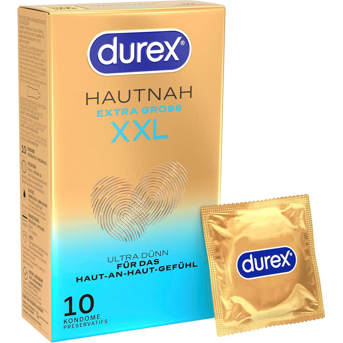Презервативи Durex Skin-to-Skin XXL, 10 шт