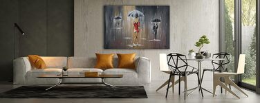 Моніка Мірафьорі I 100 РУЧНИЙ РОЗПИС I Картина Йде дощ 120х80см Картина Ручний розпис Акриловий живопис Дуже великий акриловий жив