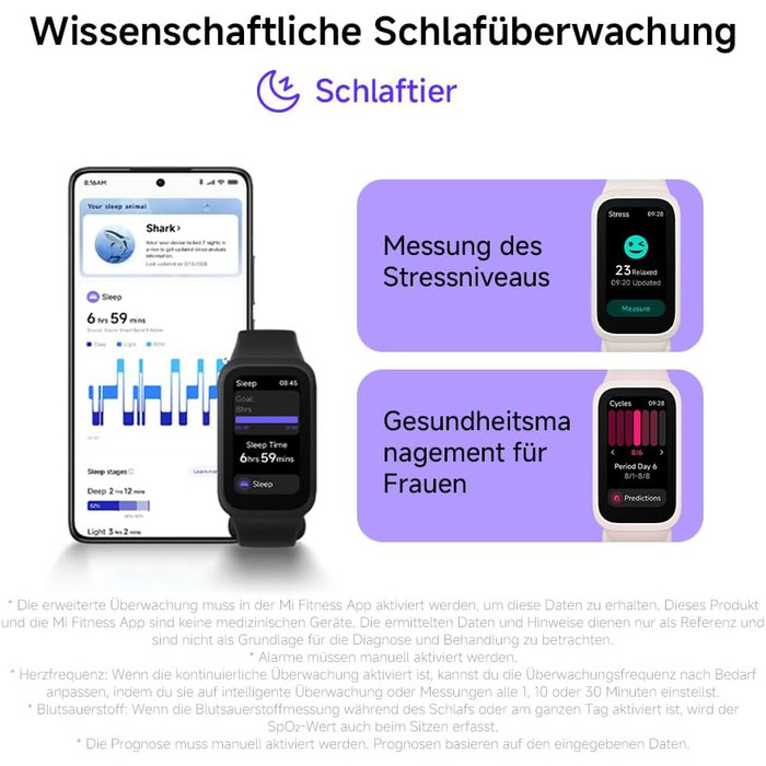 Дюймовий TFT-дисплей, 18 днів автономної роботи, 50 спортивних режимів, датчик SpO, водонепроникність до 5 атм, 9 Active White 1,47-