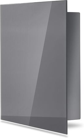 Скринька для ключів Bonsport зі скляною магнітною дошкою - дошка для пам&39яток, включаючи 6 магнітів - ідеально підходить для коридору, вхідної зони, офісу - 33x33x6,8 см - антрацит