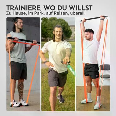 Фітнес-стрічки NEOLYMP з довгими тканинами та фітнес-аксесуарами - стрічки опору, що праються, стрічки для вправ, фітнес-стрічки, тренувальні стрічки, стрічки для підтягувань, набори для силових тренувань, універсальний базовий набір