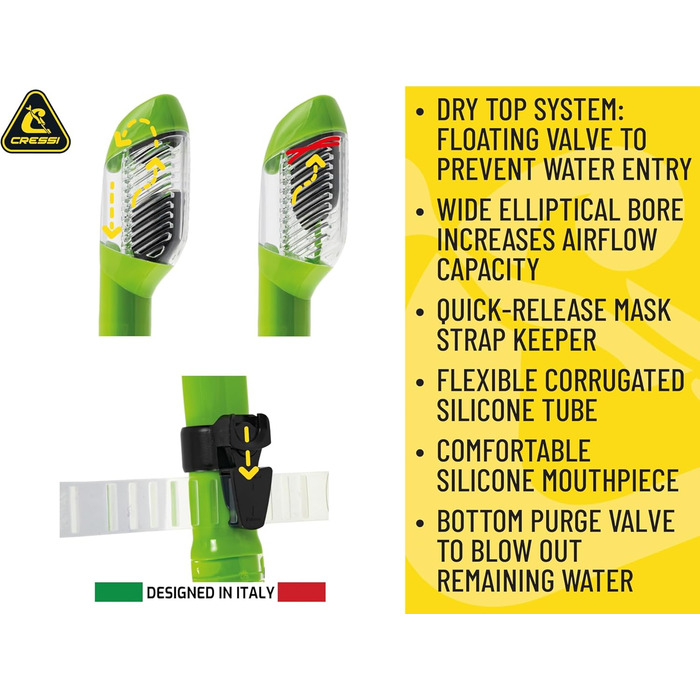 Комплект маски для дайвінгу та сухої трубки для сноркелінгу та підводного плавання з аквалангом, один розмір, унісекс, чорний/червоний