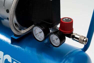 Малошумний повітряний компресор EASE-AIR 24, безмасляний повітряний компресор, максимальний тиск 8 бар, потужність 1 к.с., 24-літр