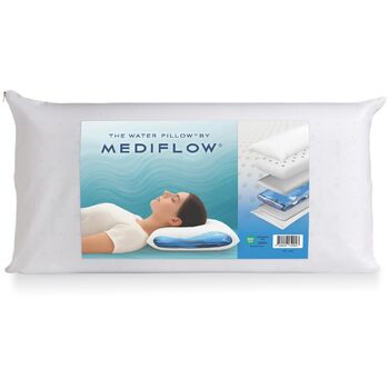 Водяна подушка Mediflow з піною з ефектом пам&39яті, переосмислена за технологією на водній основі клінічно доведено, що полегшує біль у шиї та покращує якість сну. (40 x 80 см)
