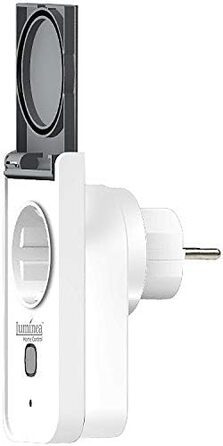 Енергозберігаюча розетка Luminea Home Control 4-стороння зовнішня розетка WiFi, лічильник витрат електроенергії, додаток, Matter (розетка Wi-Fi Smart Life, розумна розетка TUYA)