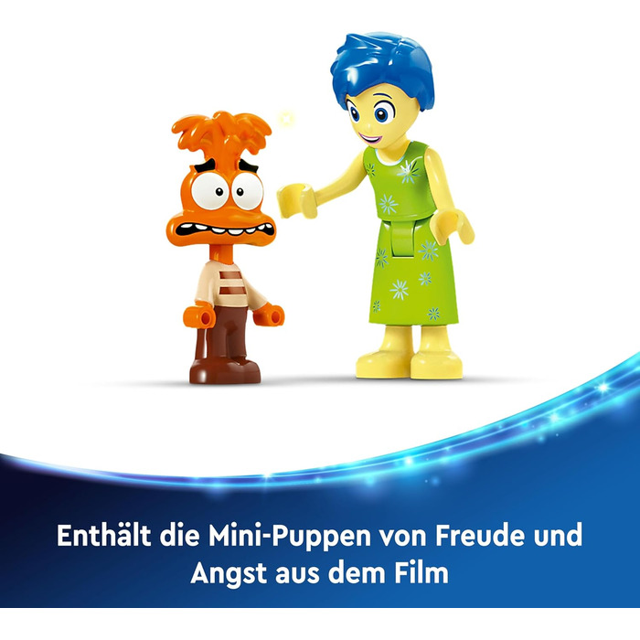 Кубики настрою від Pixar, конструктор за мотивами мультфільму для дітей з персонажами Радість та Сумнів, набір для будівництва та гри, подарунок для дівчаток та хлопчиків 43248, 2