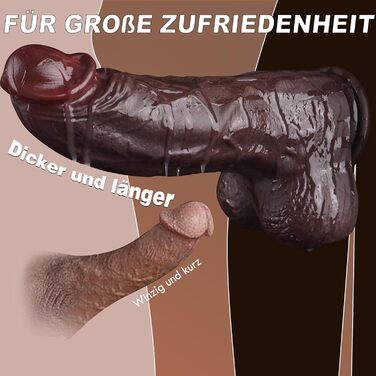 Фалоімітатор Leyuto XXL, 22,5 см, 6,6 см діаметр