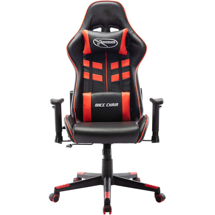 Ігрове крісло, офісне крісло, ігрове крісло, письмове крісло, обертове крісло, чорно-червона штучна шкіра