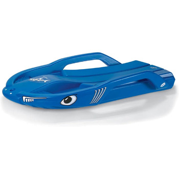 Дитячі санки rollySnow Shark (від 3 років, ергономічне сидіння, карвінг-боб, зі шнурком) Blue Shark, 200702 -