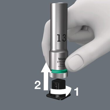 Набір головок Wera 05004525001 Deep, 1/4 привід, 9 предметів