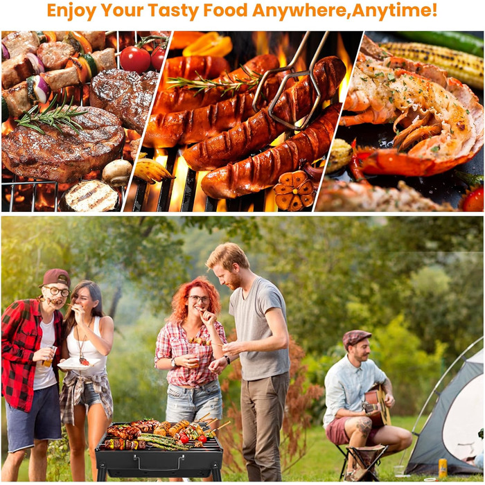 Вугільні барбекю Портативний гриль з нержавіючої сталі Коптильня для вугілля Char Broil Гриль-барбекю для кемпінгу на відкритому п