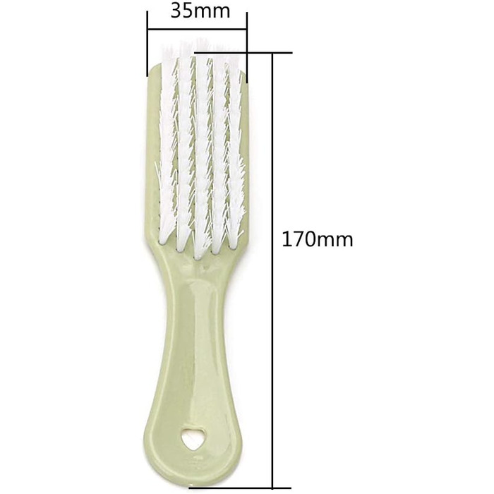 Щітка для взуття Міцна пластикова щетина Чистка взуття Чистка черевиків Щітка для взуття Побутова хімка Багатофункціональний інструмент для прання Щітка для взуття Кінський волос (розмір зелений)
