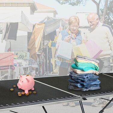 Складаний алюмінієвий стіл для шпалер TRUTZHOLM 300x60 см Багатофункціональний стіл із практичною вимірювальною шкалою Вантажопідйомність до 30 кг, стійка МДФ-плита товщиною 3 мм