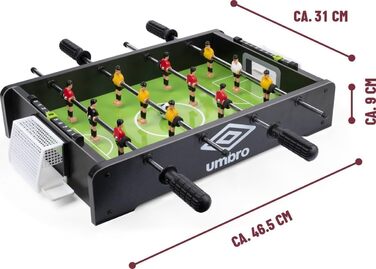 Настільний футбол Umbro – компактний стіл з 12 гравцями та 2 м’ячами
