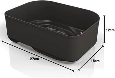 Комбінований кошик для хрустких продуктів, ємність 2.5 кварти, сумісний з грилями Ninja Woodfire (серія OG700), антипригарне покриття, чорний