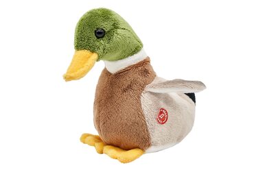 Качка-пищалка Uni-Toys, 16 см - м'яка іграшка-пташка, плюшевий друг