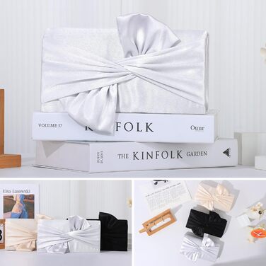 Елегантні атласні клатчі Fecialy для жінок, вечірня сумка з бантом, офіційні, для весільних вечірок та вечірок, сріблясте