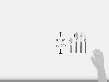 Набір столових приборів BRUNNER Delice 16 предметів сірий одинарний