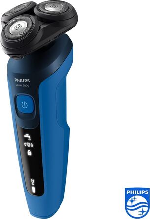 Електрична бритва для вологого та сухого гоління Philips Series 5000 S5466/18, Потужне та гладке гоління, Система гоління SteelPrecision, Гнучкі бритвені головки на 360, 60 хв. середа виконання