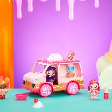 Дитячий блиск для губМістить 2 Num Noms, 2 набори для створення блиску для губ зі смаком шоколаду та святкового торта, для дітей віком від 4 років і старше